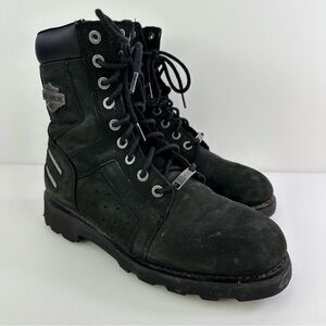 Harley-Davidson Men's Bradford D96212 Black Biker Boots - Size 9.5